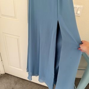 Light Blue Bridesmaid Dress- Size 2- Azazie